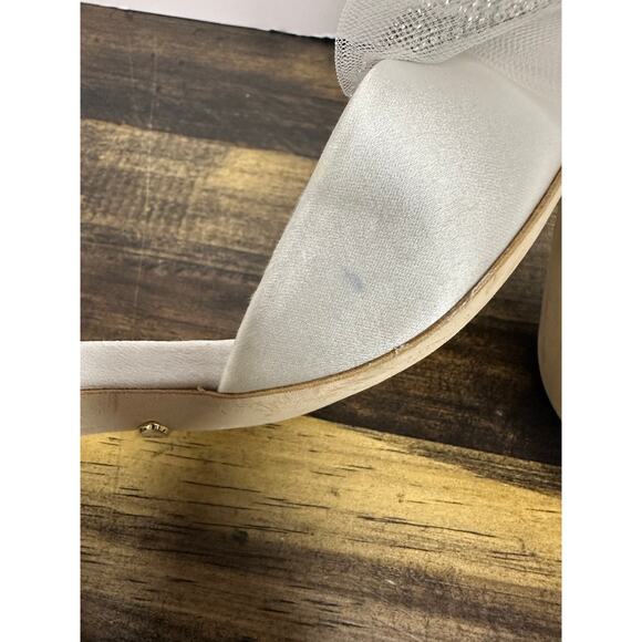 Badgley Mischka Sacred Soft White Pumps – Size 5.5 | Elegant Bridal Shoes - Picture 8 of 11